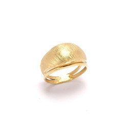 Anel Escovado Largo em Ouro 18 Kilates - 23860
